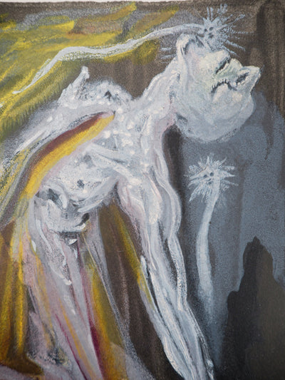 Salvador DALI : Les furies, Bois gravé original signé