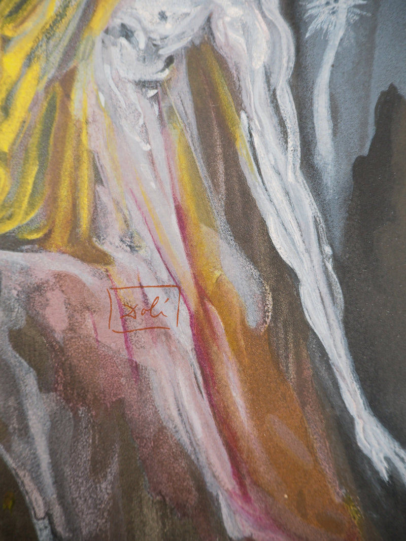 Salvador DALI : Les furies, Bois gravé original signé