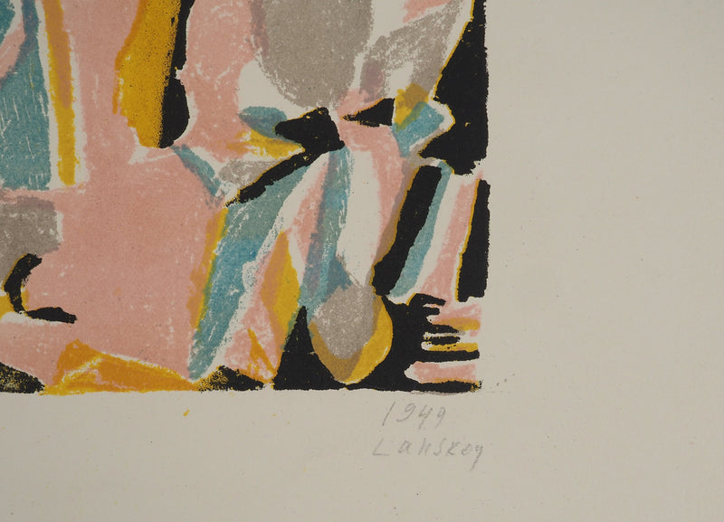 André LANSKOY : Composition chromatique, Lithographie originale (photo de détail 2) - Crédit photo : Galerie Art.Paris