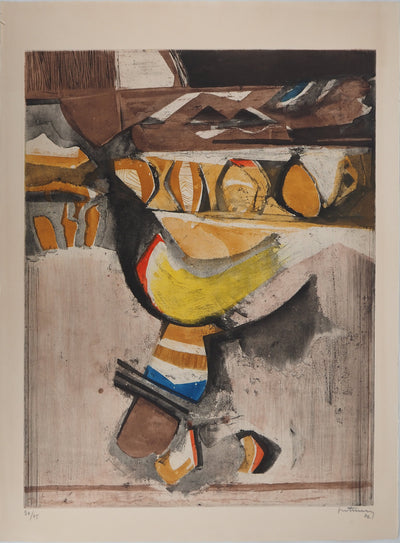 Roger BERTEMES : Jour doré, Gravure originale (vue générale) - Crédit photo : Galerie Art.Paris