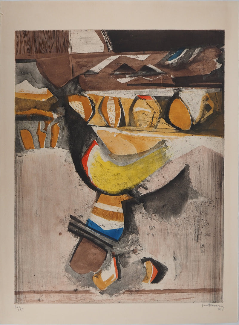Roger BERTEMES : Jour doré, Gravure originale (vue générale) - Crédit photo : Galerie Art.Paris