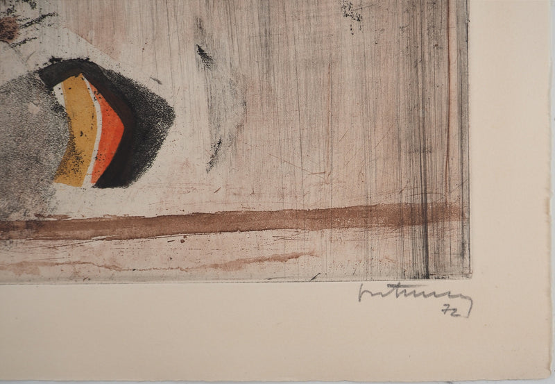 Roger BERTEMES : Jour doré, Gravure originale (photo de détail 2) - Crédit photo : Galerie Art.Paris