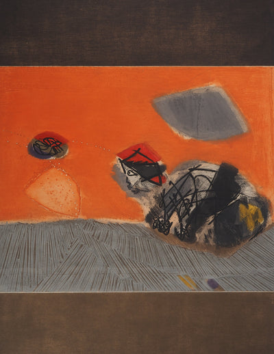 Jose ORTEGA : Aux Champs, Gravure originale (vue générale) - Crédit photo : Galerie Art.Paris