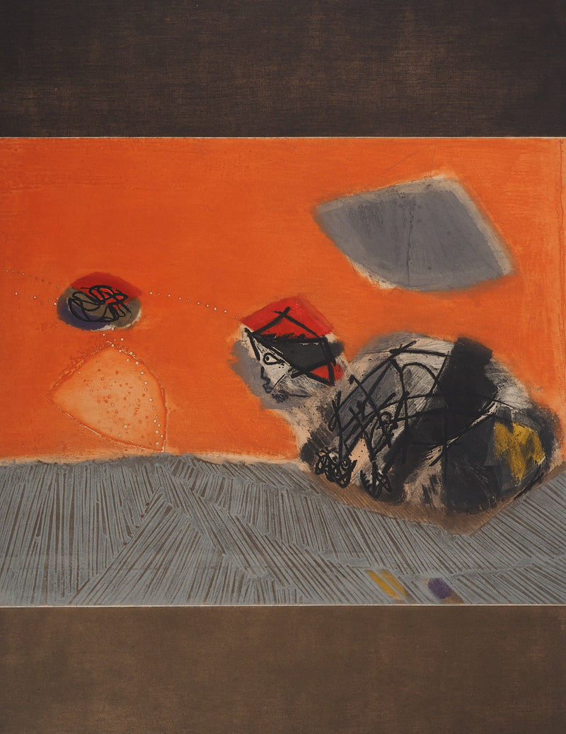 Jose ORTEGA : Aux Champs, Gravure originale (vue générale) - Crédit photo : Galerie Art.Paris