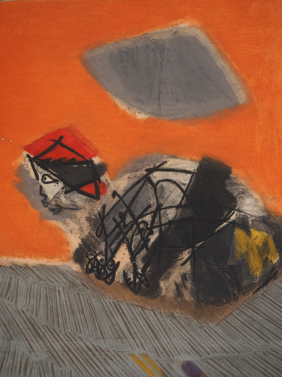 Jose ORTEGA : Aux Champs, Gravure originale (photo de détail 4) - Crédit photo : Galerie Art.Paris