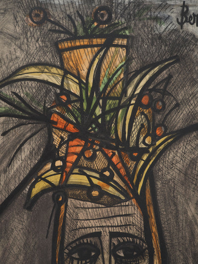 Bernard BUFFET : Clown trist, Lithographie originale (photo de détail 4) - Crédit photo : Galerie Art.Paris