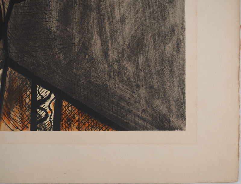 Bernard BUFFET : Clown trist, Lithographie originale (photo de détail 7) - Crédit photo : Galerie Art.Paris