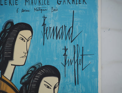 Bernard BUFFET : Japon, les Geishas, Affiche originale (photo de détail 5) - Crédit photo : Galerie Art.Paris