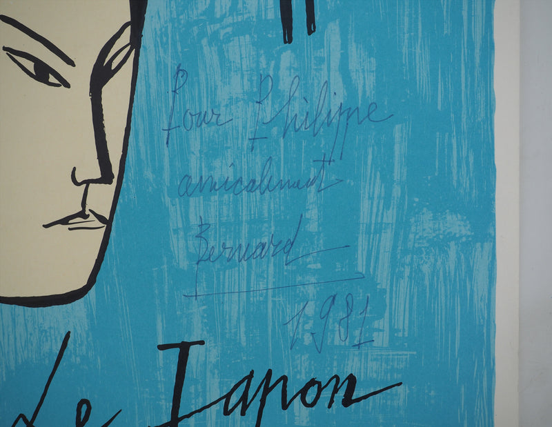 Bernard BUFFET : Japon, les Geishas, Affiche originale (photo de détail 6) - Crédit photo : Galerie Art.Paris