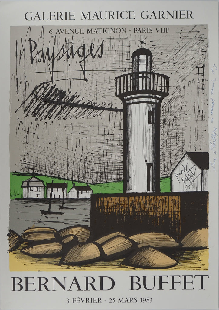 Bernard BUFFET: Brittany, the lighthouse, Original poster – art.paris