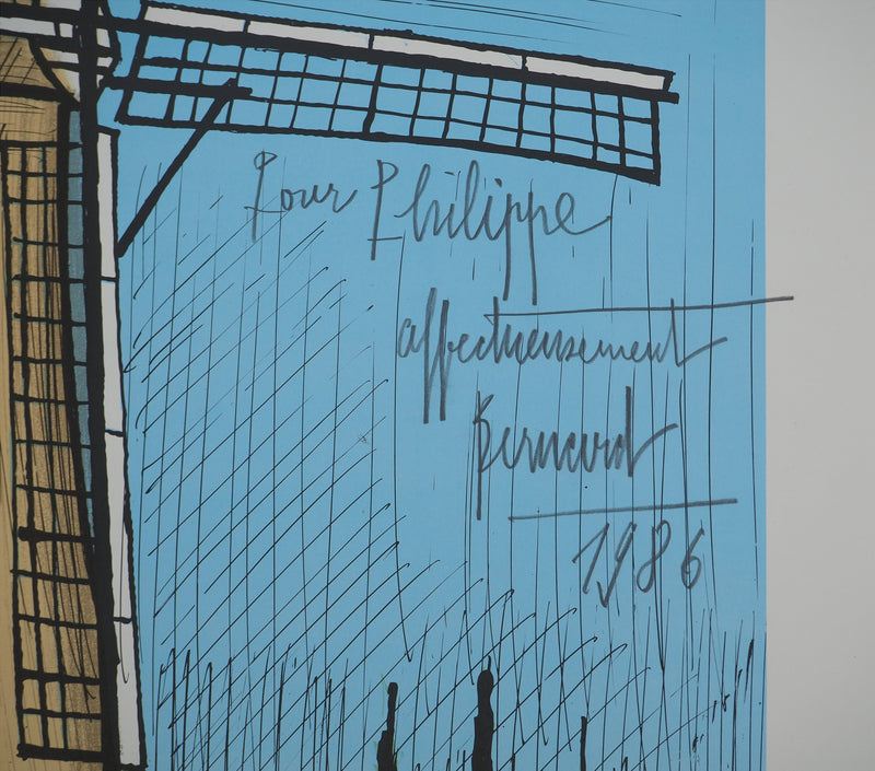 Bernard BUFFET : Pays-Bas : Le Moulin, Affiche originale (photo de détail 2) - Crédit photo : Galerie Art.Paris