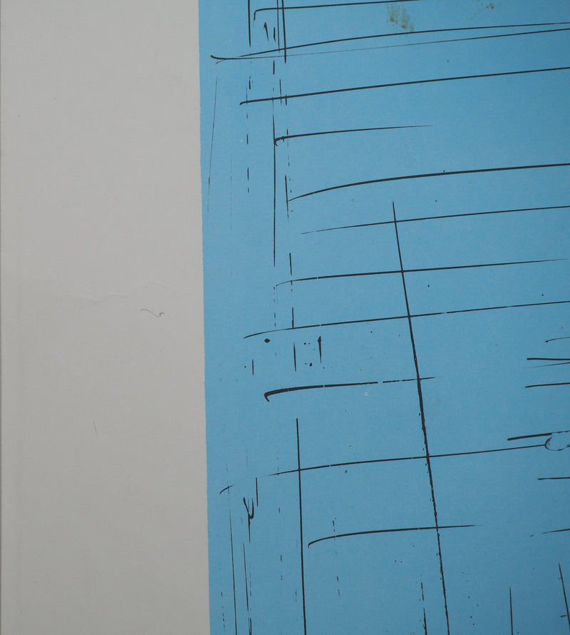Bernard BUFFET : Pays-Bas : Le Moulin, Affiche originale (photo de détail 9) - Crédit photo : Galerie Art.Paris