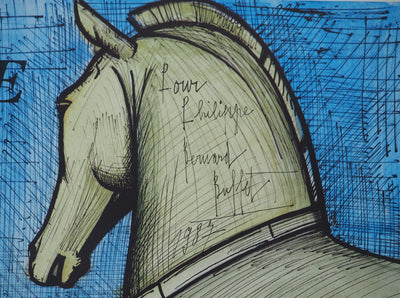 Bernard BUFFET : Venise, Affiche originale (photo de détail 2) - Crédit photo : Galerie Art.Paris
