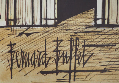 Bernard BUFFET : Venise, Affiche originale (photo de détail 3) - Crédit photo : Galerie Art.Paris