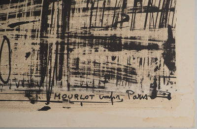 Bernard BUFFET : Primevères bleues, Affiche originale (photo de détail 6) - Crédit photo : Galerie Art.Paris