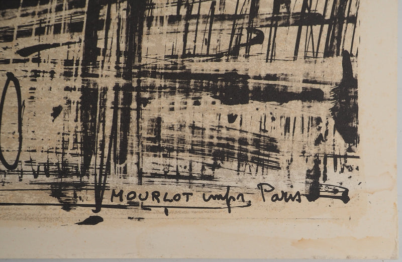 Bernard BUFFET : Primevères bleues, Affiche originale (photo de détail 6) - Crédit photo : Galerie Art.Paris