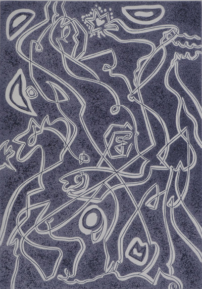 André MASSON : Entrelac de figures, Gravure originale (photo de détail 3) - Crédit photo : Galerie Art.Paris