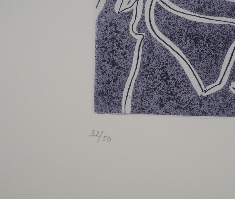André MASSON : Entrelac de figures, Gravure originale (photo de détail 6) - Crédit photo : Galerie Art.Paris