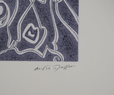 André MASSON : Entrelac de figures, Gravure originale (photo de détail 2) - Crédit photo : Galerie Art.Paris