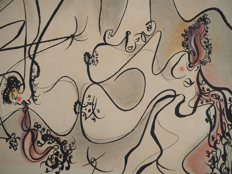 André MASSON : Composition érotique, Lithographie originale (photo de détail 5) - Crédit photo : Galerie Art.Paris