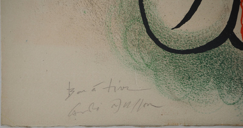 André MASSON : Composition érotique, Lithographie originale (photo de détail 2) - Crédit photo : Galerie Art.Paris