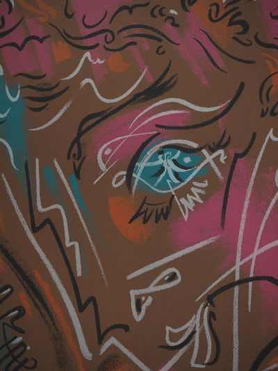 André MASSON : Profil surréaliste, Affiche originale (photo de détail 5) - Crédit photo : Galerie Art.Paris