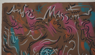 André MASSON : Profil surréaliste, Affiche originale (photo de détail 2) - Crédit photo : Galerie Art.Paris