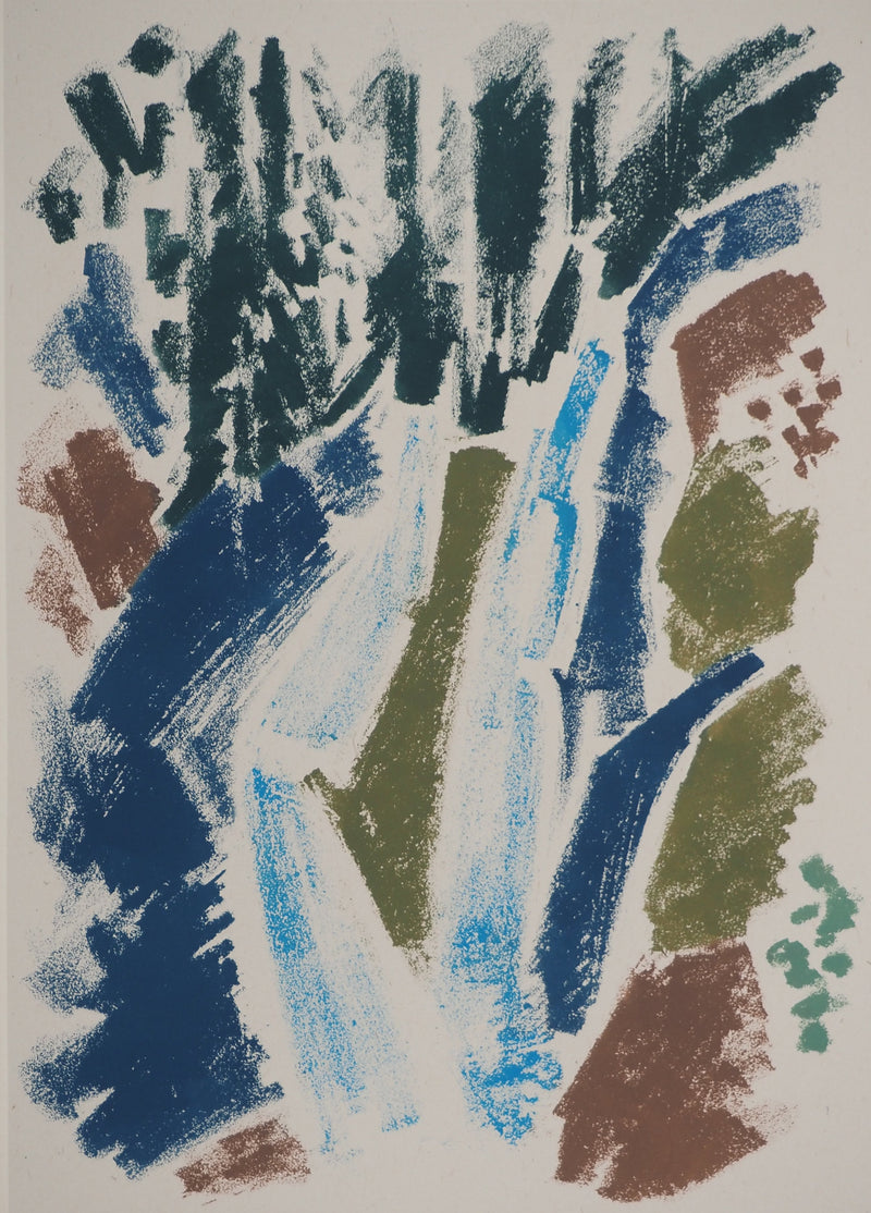 André MASSON : La cascade bleue, Lithographie originale (photo de détail 3) - Crédit photo : Galerie Art.Paris
