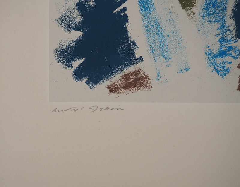 André MASSON : La cascade bleue, Lithographie originale (photo de détail 2) - Crédit photo : Galerie Art.Paris