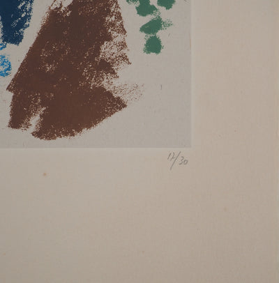 André MASSON : La cascade bleue, Lithographie originale (photo de détail 6) - Crédit photo : Galerie Art.Paris