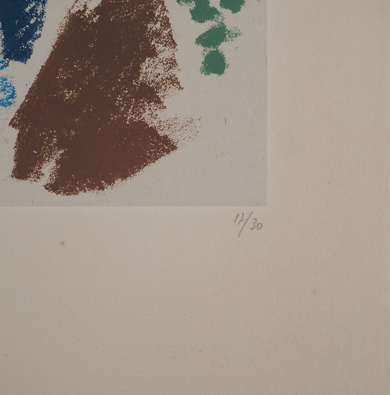 André MASSON : La cascade bleue, Lithographie originale (photo de détail 6) - Crédit photo : Galerie Art.Paris