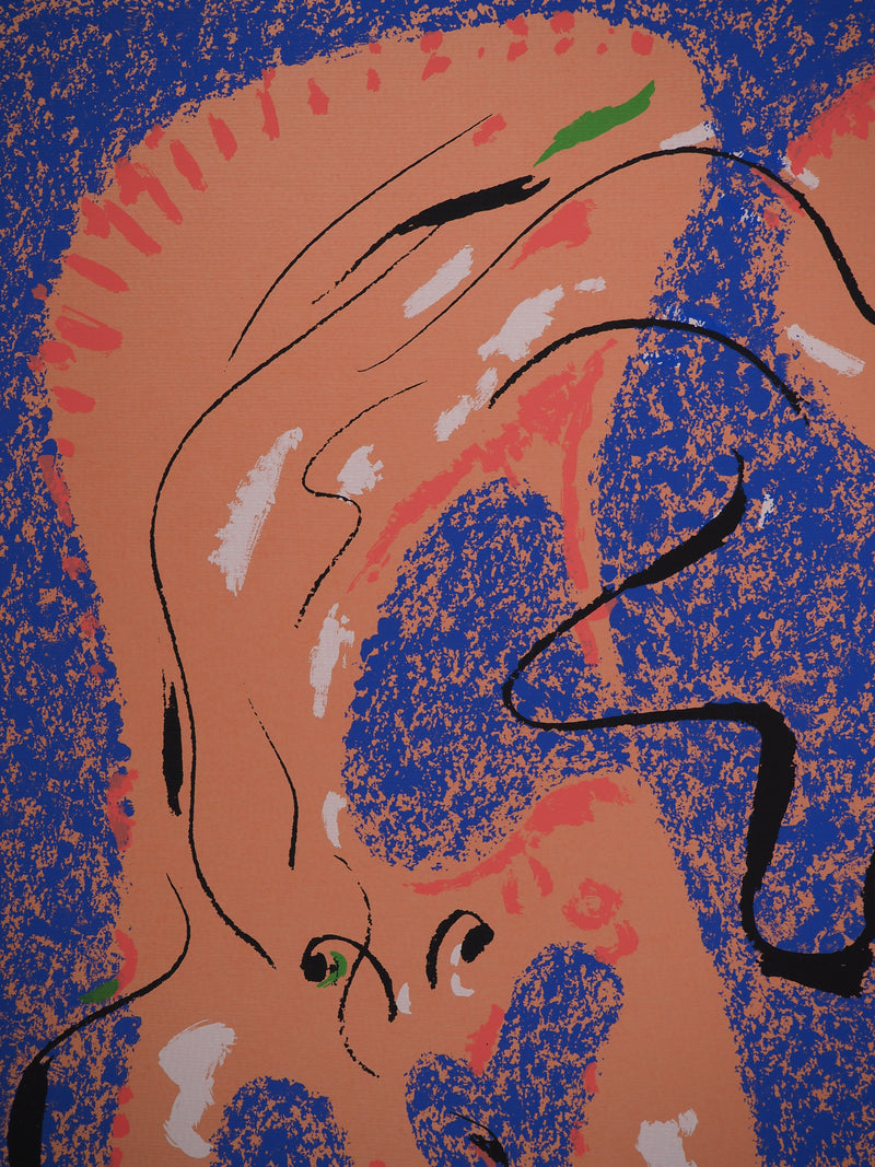 André MASSON : Personnages surréalistes, Affiche originale (photo de détail 3) - Crédit photo : Galerie Art.Paris