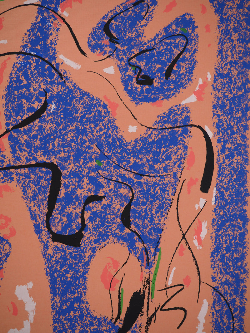 André MASSON : Personnages surréalistes, Affiche originale (photo de détail 5) - Crédit photo : Galerie Art.Paris