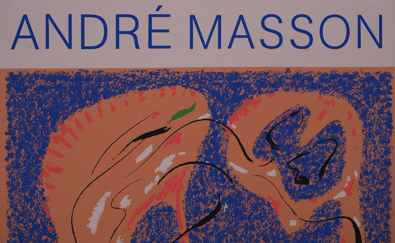 André MASSON : Personnages surréalistes, Affiche originale (photo de détail 6) - Crédit photo : Galerie Art.Paris
