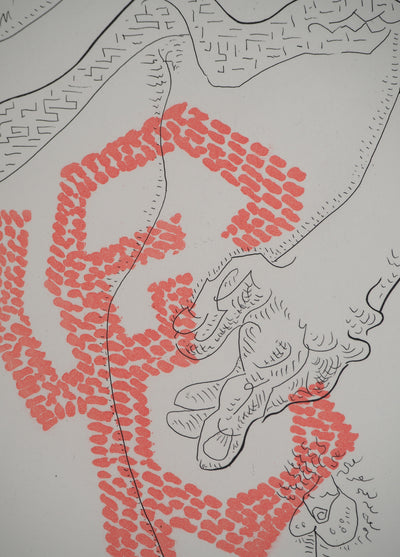 André MASSON : Deux hommes, Gravure originale (photo de détail 5) - Crédit photo : Galerie Art.Paris