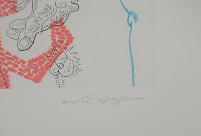 André MASSON : Deux hommes, Gravure originale (photo de détail 2) - Crédit photo : Galerie Art.Paris