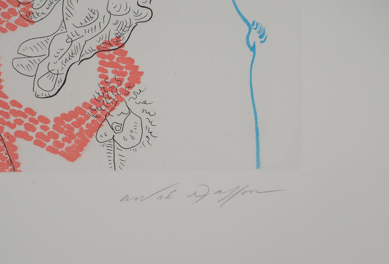 André MASSON : Deux hommes, Gravure originale (photo de détail 2) - Crédit photo : Galerie Art.Paris