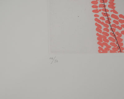 André MASSON : Deux hommes, Gravure originale (photo de détail 6) - Crédit photo : Galerie Art.Paris