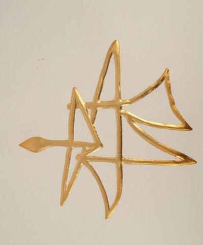 Georges BRAQUE : Couple de colombes géométriques, Gravure originale (photo de détail 2) - Crédit photo : Galerie Art.Paris