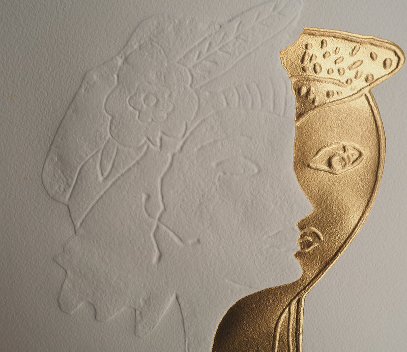 Georges BRAQUE : Les amoureux, Gravure originale (photo de détail 4) - Crédit photo : Galerie Art.Paris