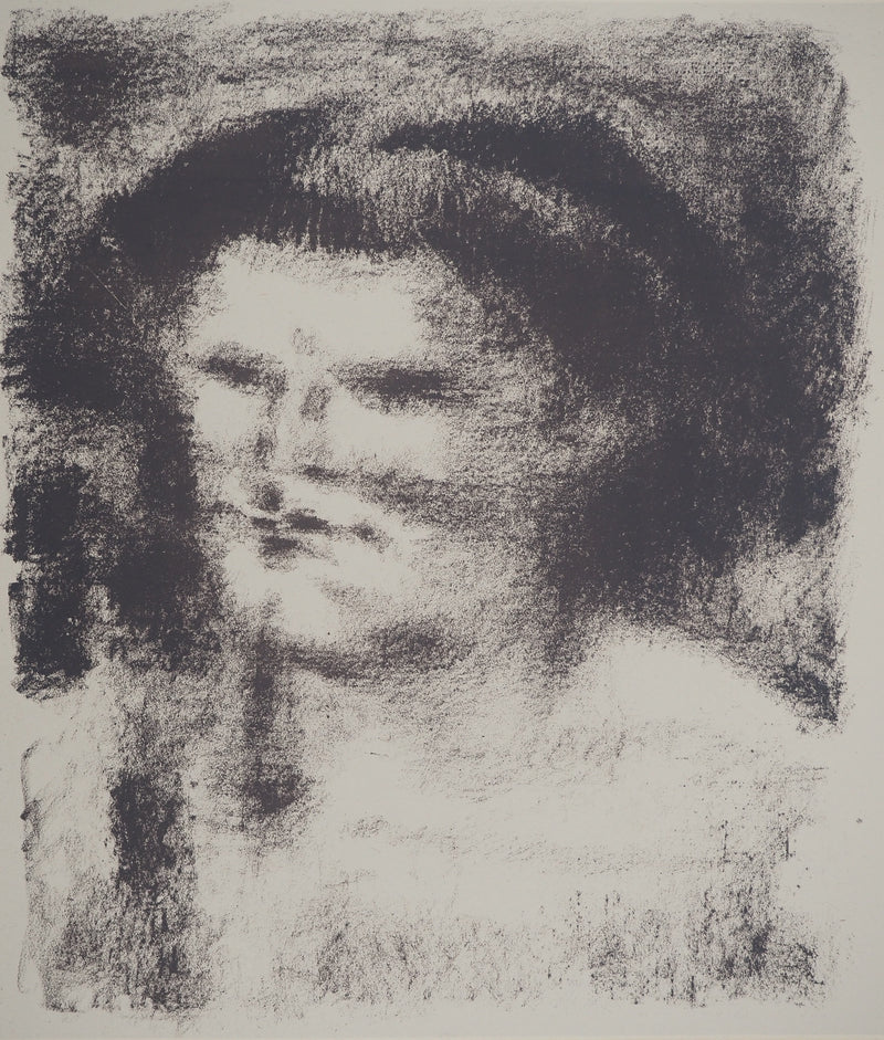 André MASSON : Portrait de femme, Lithographie originale (photo de détail 3) - Crédit photo : Galerie Art.Paris
