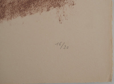 André MASSON : Portrait à la flûte, Lithographie originale (photo de détail 6) - Crédit photo : Galerie Art.Paris