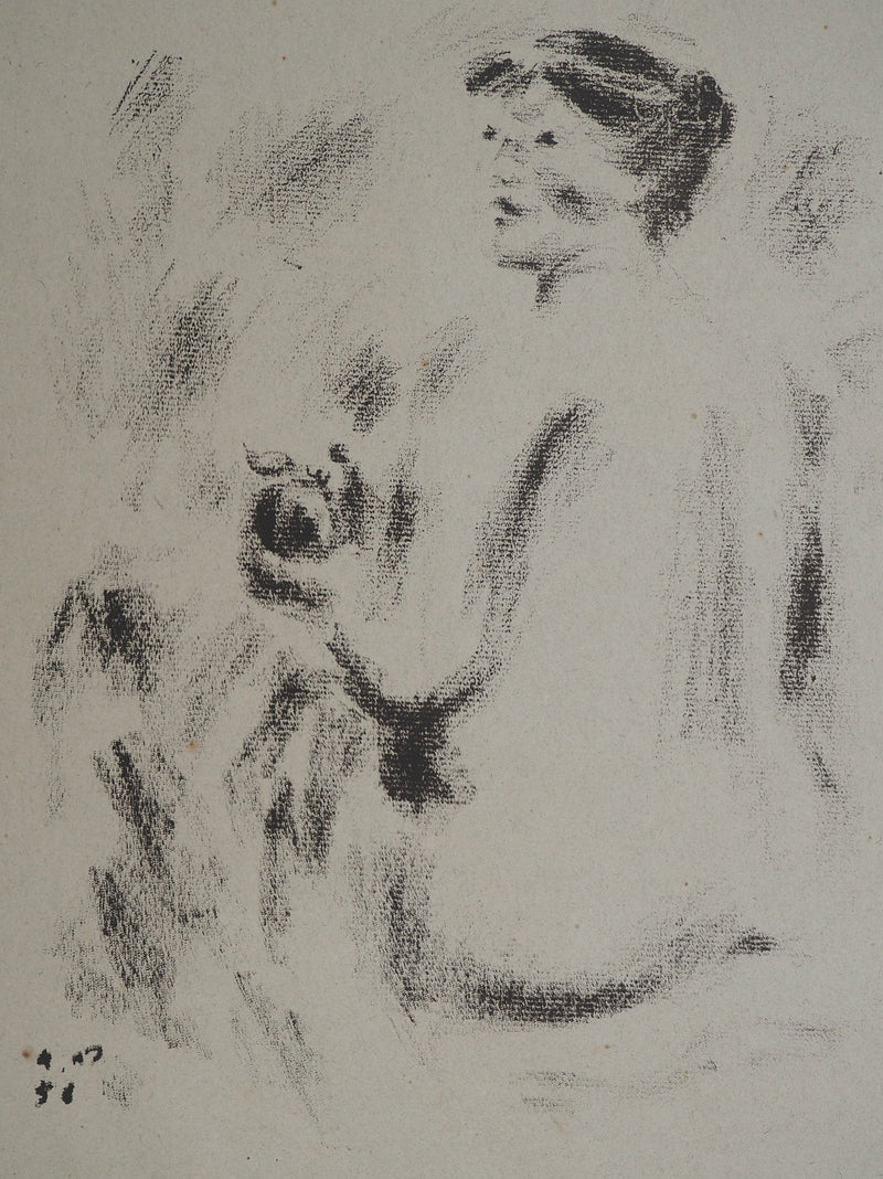 André MASSON : Femme nue de dos, Lithographie originale (photo de détail 2) - Crédit photo : Galerie Art.Paris