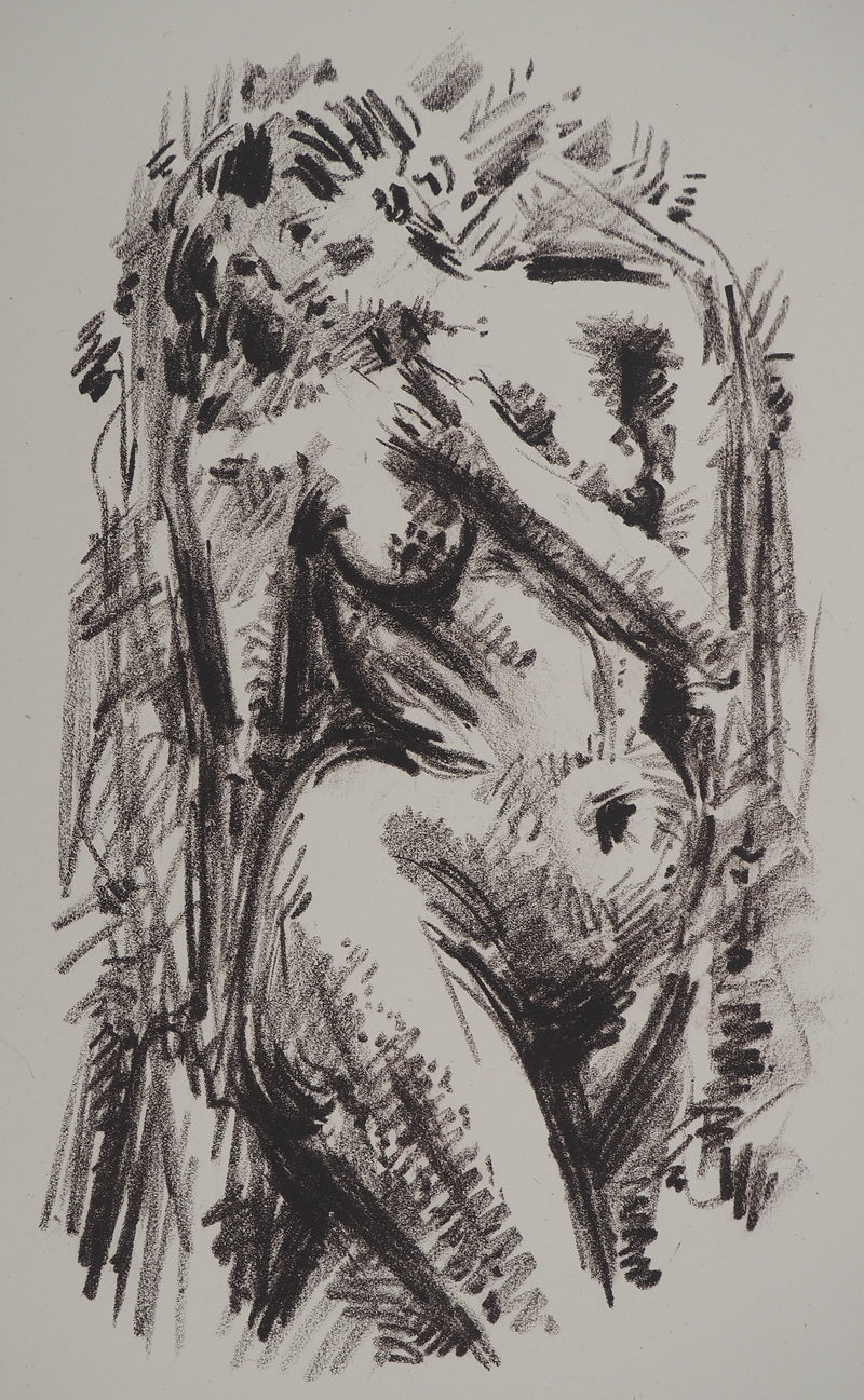 André MASSON : Nu sensuel, Lithographie originale (photo de détail 3) - Crédit photo : Galerie Art.Paris