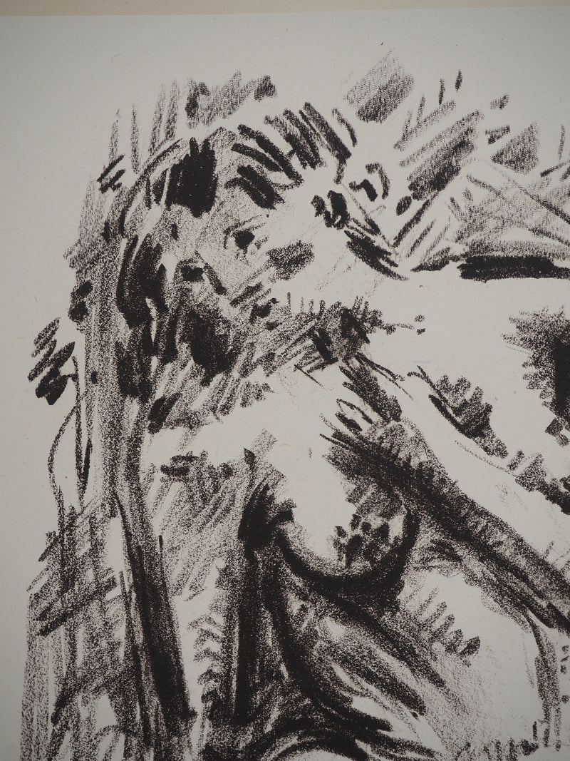 André MASSON : Nu sensuel, Lithographie originale (photo de détail 4) - Crédit photo : Galerie Art.Paris