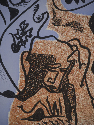 André MASSON : Scène érotique, Gravure originale (photo de détail 5) - Crédit photo : Galerie Art.Paris