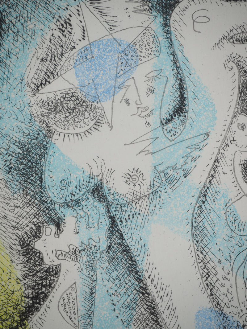 André MASSON : Jambe surréaliste à la colombe, Gravure originale (photo de détail 4) - Crédit photo : Galerie Art.Paris