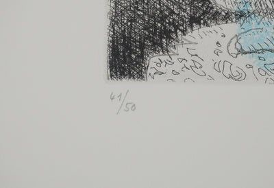 André MASSON : Jambe surréaliste à la colombe, Gravure originale (photo de détail 6) - Crédit photo : Galerie Art.Paris