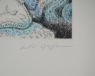 André MASSON : Jambe surréaliste à la colombe, Gravure originale (photo de détail 2) - Crédit photo : Galerie Art.Paris