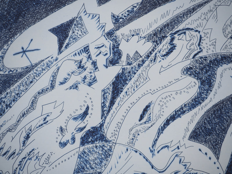 André MASSON : Personnage solaire , Gravure originale (photo de détail 4) - Crédit photo : Galerie Art.Paris